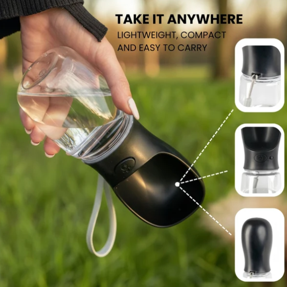 Portable Cat Water Bottle — 300 ml, Leak-Proof