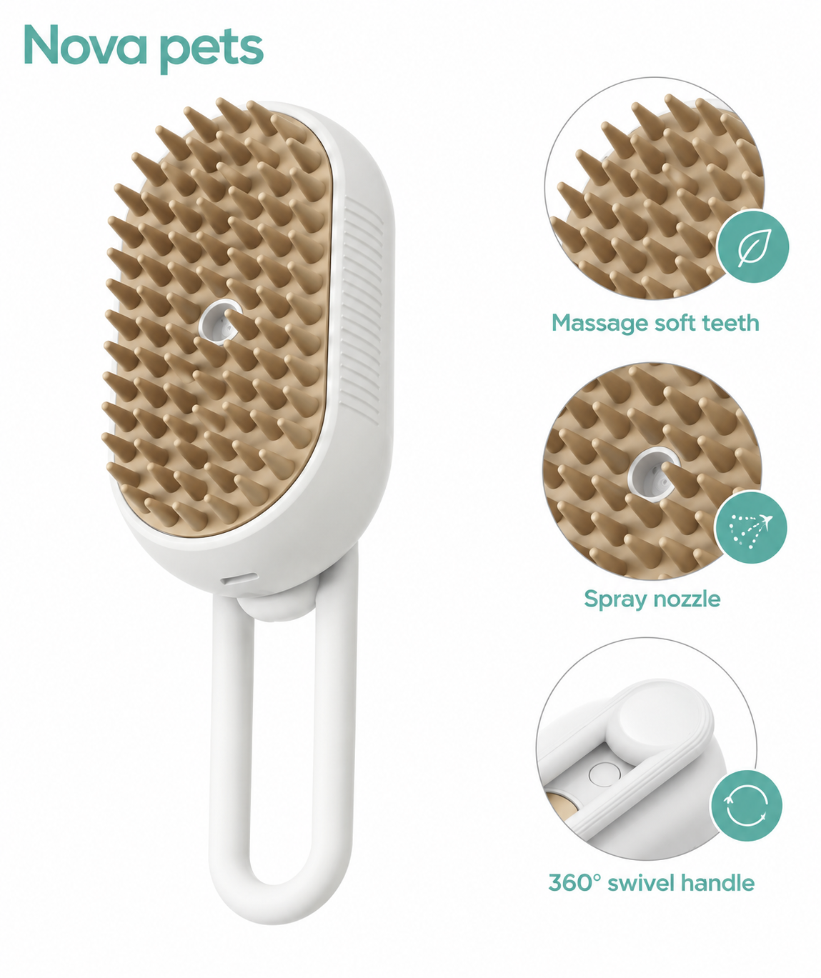 GROOMING & DESHEDDING BRUSH